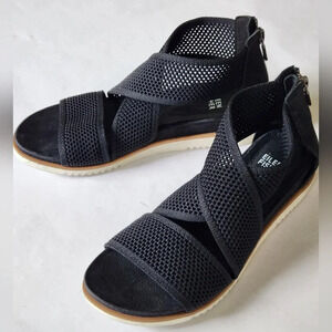 || EILEEN FISHER || Kitts black mesh sandals